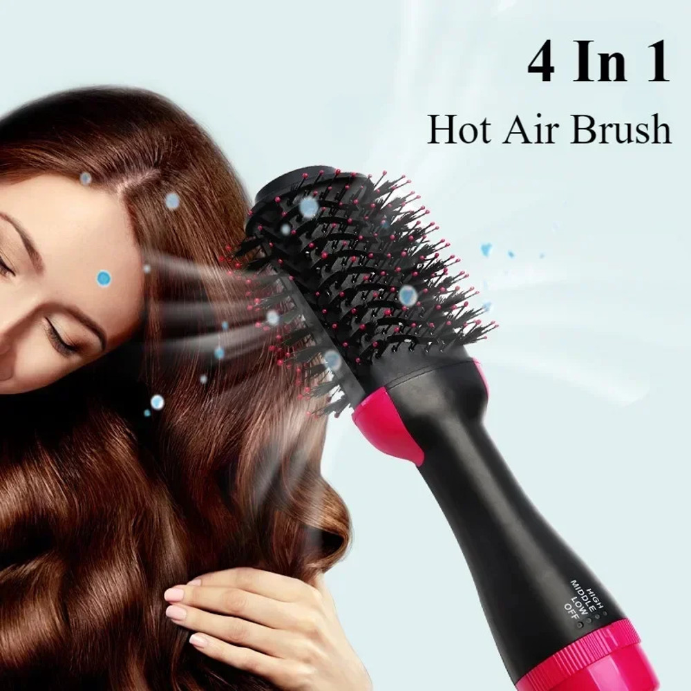 Hot Air Brush, One-Step Heating Styling Comb, Curly Professional Hair Dryers, Comb Hair Straightening Brush for Straight