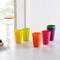 7pcs Rainbow Plastic Cups Set Reusable Travel Water Mug Portable Party Kids Drink Cup 2