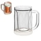 Home Handle Freezer Beer Mug Double Layer Frozen Cup Transparent PET Thickened Beer Mugs 5