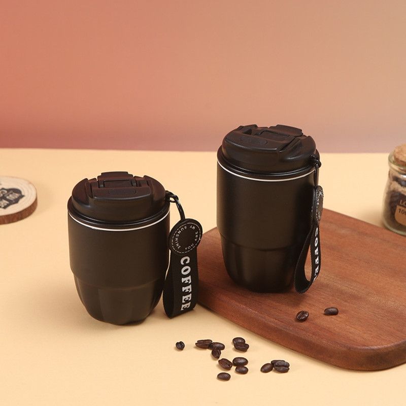 Drinkware Mini Stainless Steel Coffee Mug Small Capacity Simple Vacuum Flasks Portable Fashion Pump 0