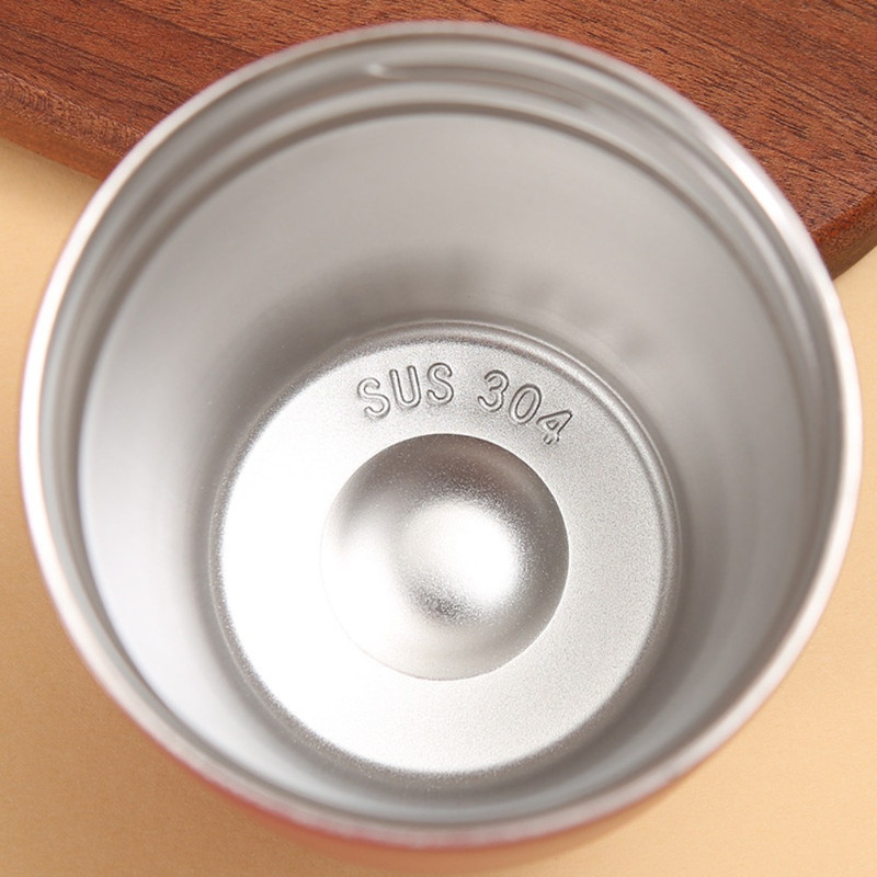 Drinkware Mini Stainless Steel Coffee Mug Small Capacity Simple Vacuum Flasks Portable Fashion Pump 2