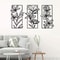 3 Piece Floral Metal Wall Sculptures Classic Iron Wall Art Decor For Bedroom Elegant Modern Flower 3