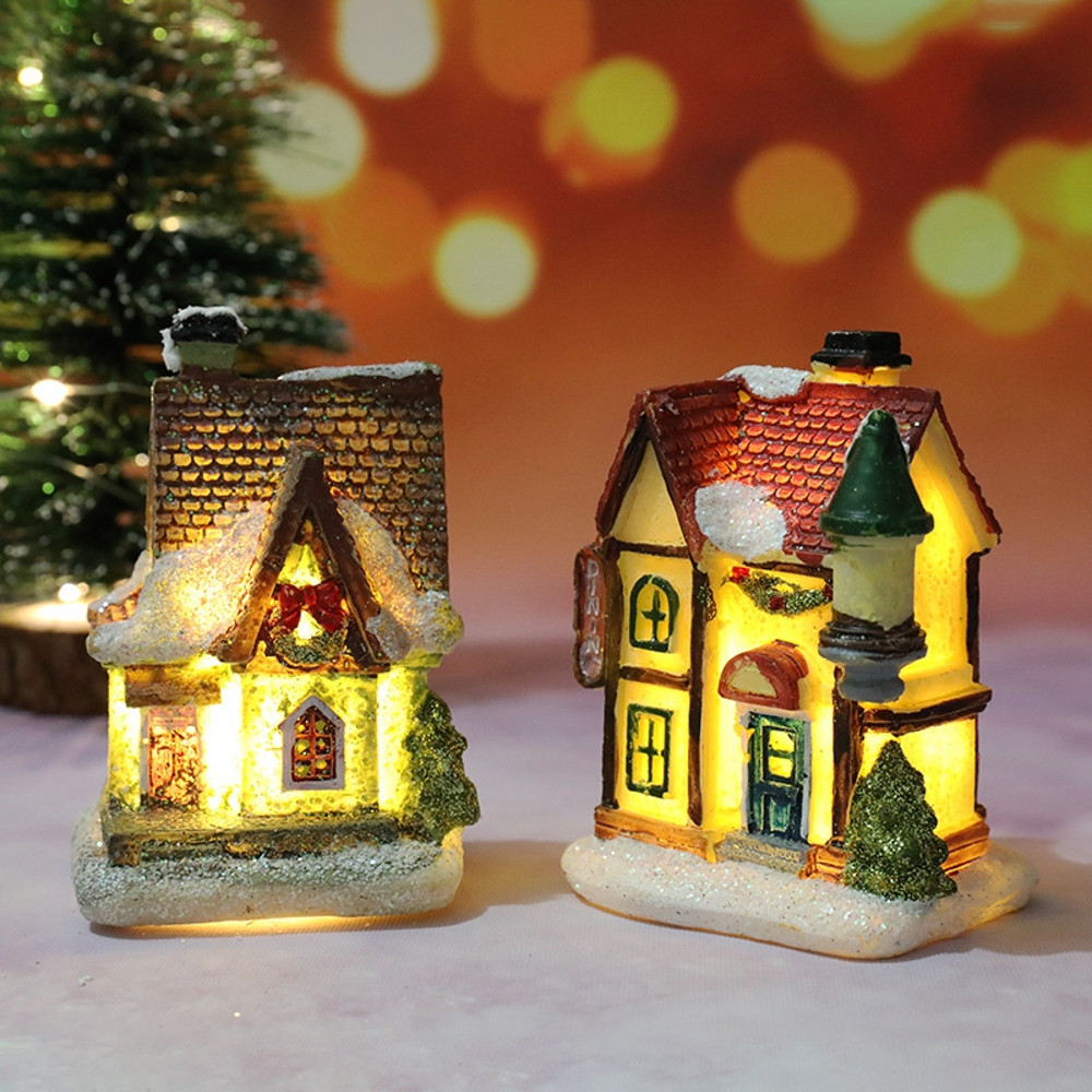 Christmas House Light Decorations Xmas Gift For Kids Home Ornaments New Year Navidad Decor Bedroom 1