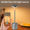 Classic USB Rechargeable Touch Sensor LED Table Lamp, 3-Color Dimming, Modern Desk Night Light