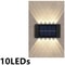 Solar Wall Lamp Outdoor Waterproof Light Warm Up And Down Lighting Garden Yard Balcony Decorative 6