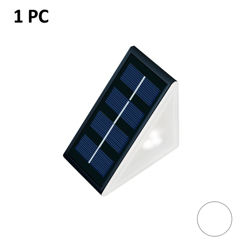 Outdoor Solar Step Lights, Waterproof, Warm White RGB, Auto On Patio Yard Driveway Porch Lighting