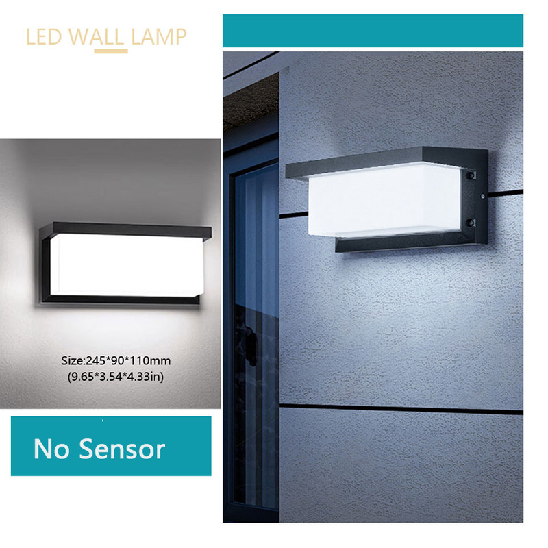 Waterproof Outdoor LED, Garden Lights, LED Outdoor Wall Light, Radar Motion Sensor Balcony Lamp