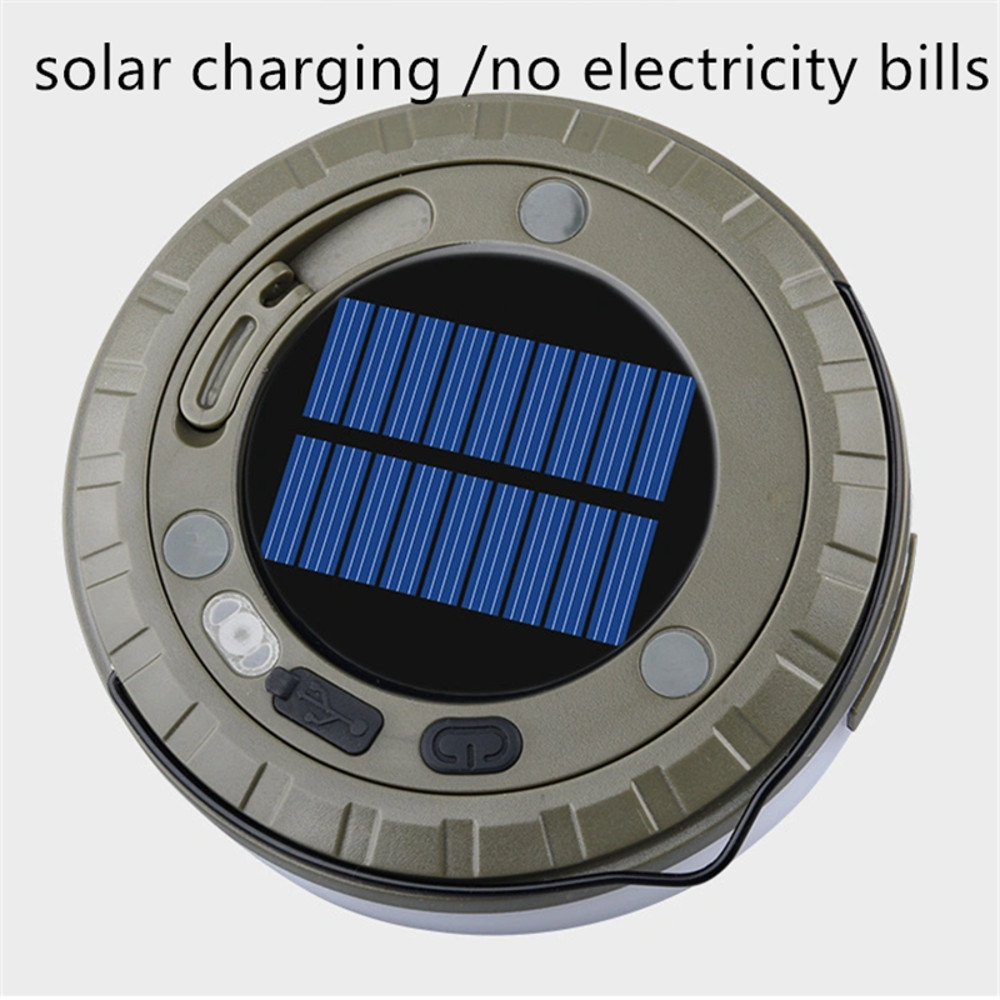 Solar Lights Outdoor Camping Light RGB Atmosphere Light String Light Outdoor Tent LED Flashlight Wi 5