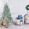Christmas Tree Premium Snow Flocked Hinged Design Pre Lit Artificial Tree With Lights Holiday Style 2
