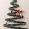 Flocked Christmas Tree, Star Decoration Lights, Pearl Tree Topper, Party Background Wall Arrangement Suitable for Walls