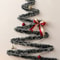 Flocked Christmas Tree, Star Decoration Lights, Pearl Tree Topper, Party Background Wall Arrangement Suitable for Walls