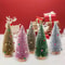 Mini Christmas Tree Cedar Tree Snowflake Pine Needle Tree Tabletop Miniature Doll House Festival Sn 0