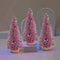 Mini Christmas Tree Cedar Tree Snowflake Pine Needle Tree Tabletop Miniature Doll House Festival Sn 1