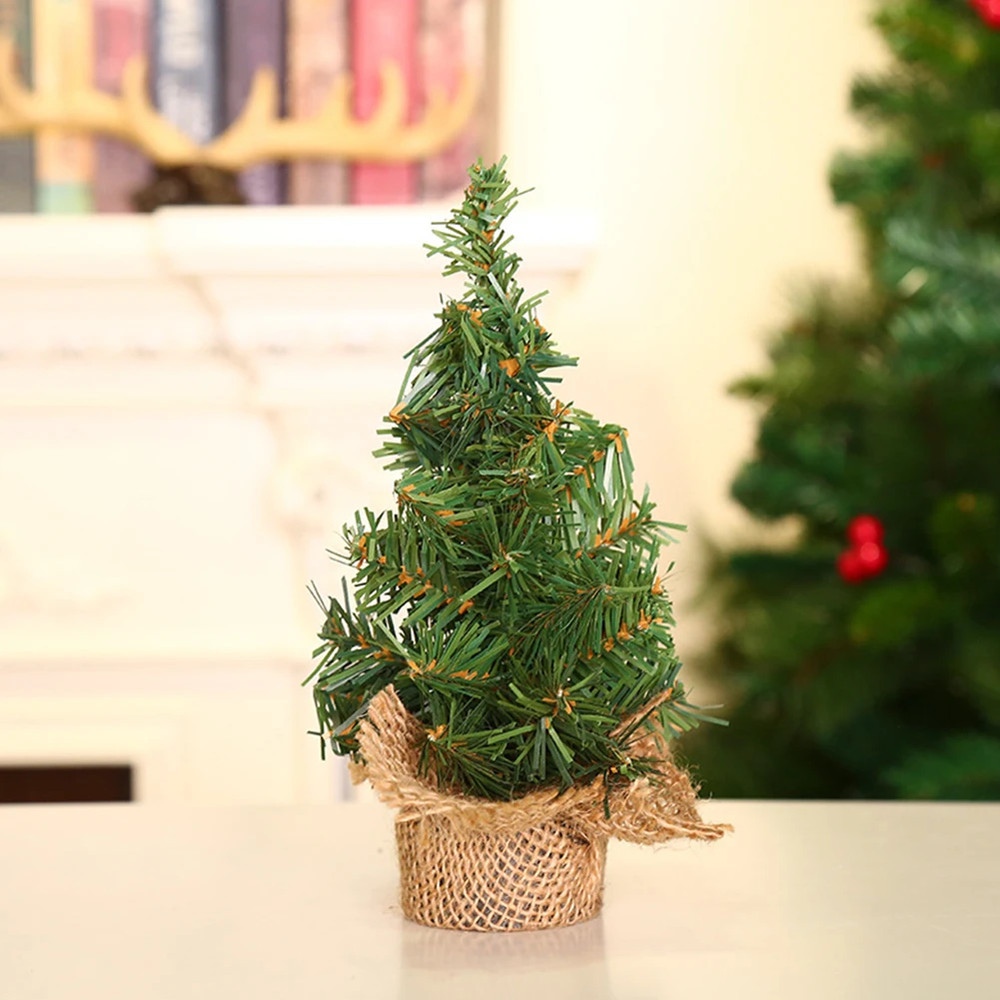 Mini Christmas Tree Cute New Year Decoration Ornaments Desktop Xmas Trees Mini Christmas Tree With 2