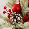 Mini Desktop Christmas Tree Pine Cone Red Berry Decoration 3