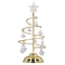 LED Christmas Tree Warm Light Crystal Lamp Decorative Iron Tree Golden Night Light Ornament For Gif 0
