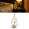 LED Christmas Tree Warm Light Crystal Lamp Decorative Iron Tree Golden Night Light Ornament For Gif 2