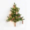 Creative DIY Wall Christmas Tree LED Light String Decor Small Door Hanging Christmas Decoration Hom 7