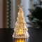 Christmas Decorations Mini Glowing Crystal Tree Desktop Ornaments, Creative Childrens Gift Lights