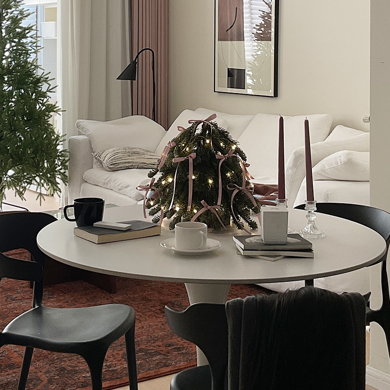 Christmas Tree Simulated Nobel Pine Tree for Indoor Home Decor, Restaurant, Desktop Decoration