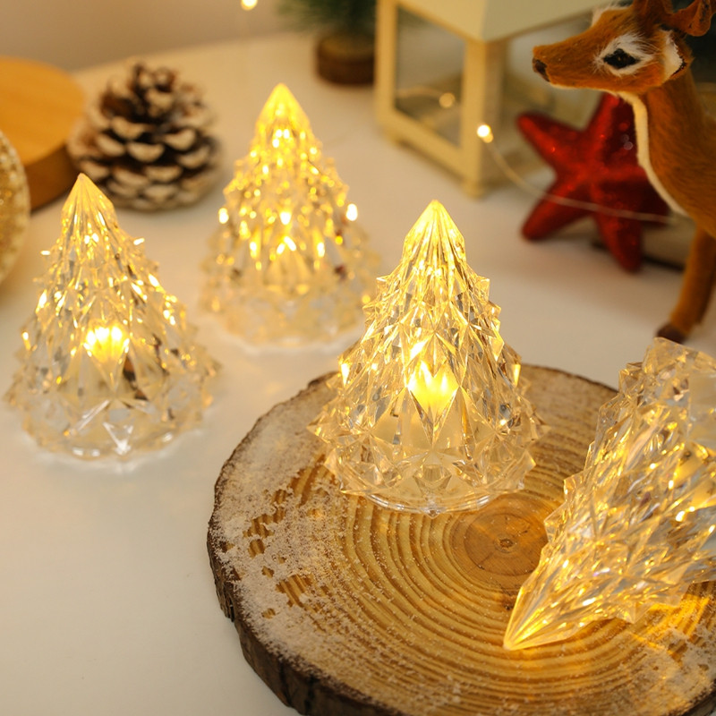 LED Tree Shape Candle Light For Home Christmas Decoration Party Decor New Year Gift Navidad Accesso 3