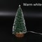 LED Light Mini Artificial Christmas Tree Decor, Frost Snow Tabletop Xmas Decoration