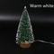 LED Light Mini Artificial Christmas Tree Decor, Frost Snow Tabletop Xmas Decoration