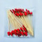 Christmas Fruit Sticks, Disposable Bamboo Sticks for Xmas Ornaments