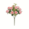 Artificial Flowers Silk Roses Wedding Party Bouquet Home Decoration Vases 3