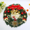 Merry Christmas Garland Decoration, Artificial Greenery Wreath for Holiday Decor