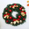 Merry Christmas Garland Decoration, Artificial Greenery Wreath for Holiday Decor
