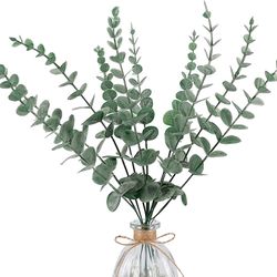 artificial plants eucalyptus, leaves for christmas home wedding, wall wreaths decoration diy gift