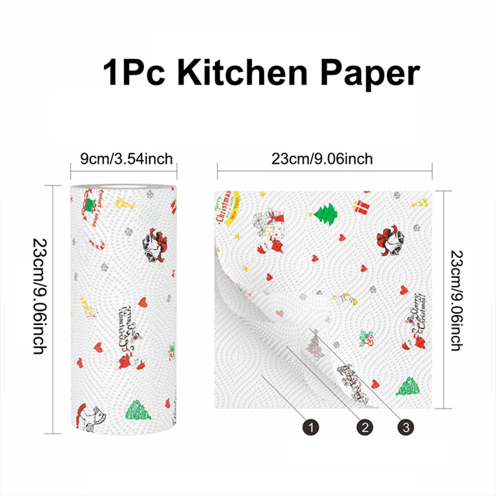Christmas Toilet Roll Paper, Happy New Year, Xmas Tissue Roll, Christmas Supplies, Napkin Kitchen Tool, Home Decoration