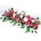 Luxury White Rose Backdrop Artificial Flower Party Stage Floral Wall Arches Decor Row Wedding Table 2
