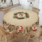 Vintage Christmas Tablecloth Santa Snowman Table Cover Navidad Noel New Year Christmas Decorations 2