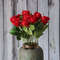 Roses Artificial Flowers, Branch Artificial Red Roses, Realistic Rose Flower, Fake Rose for Wedding Home Decor