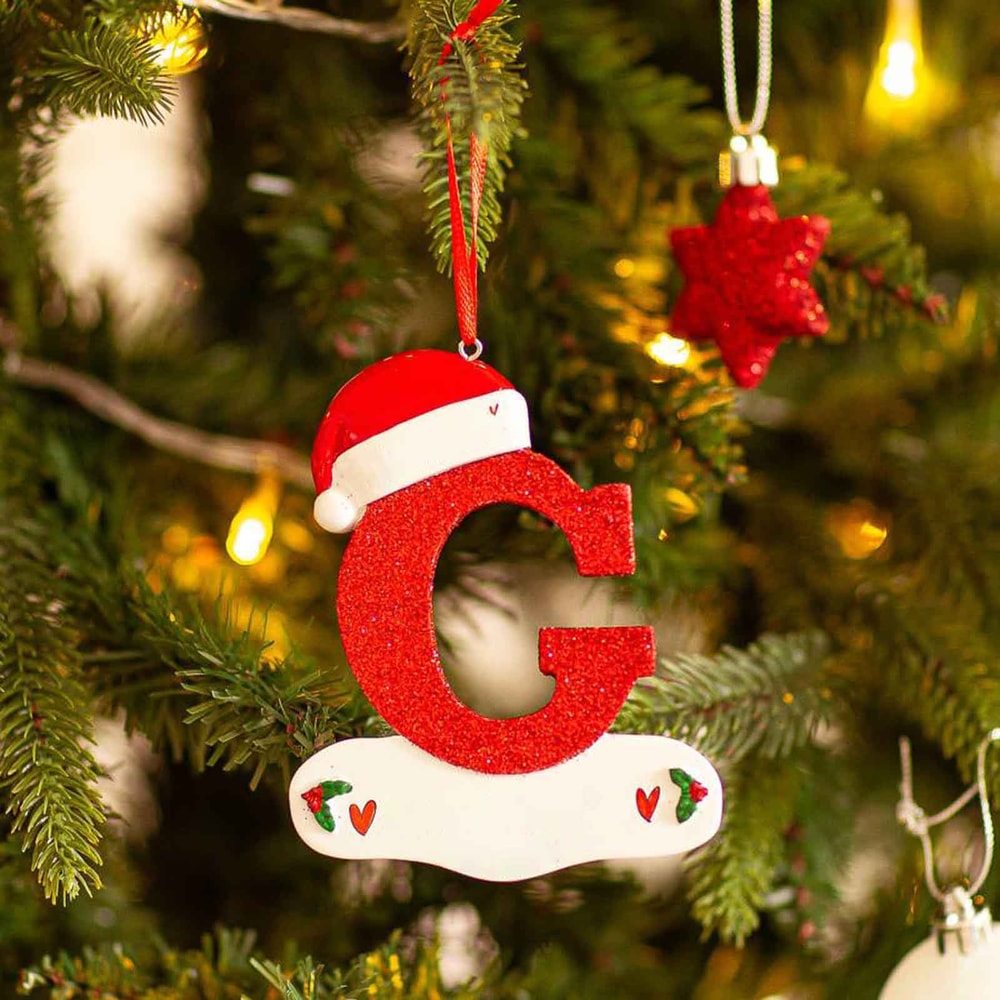Christmas Tree Decoration Letter Pendant DIY Xmas Holiday Acrylic Ornament For Home Decor 22