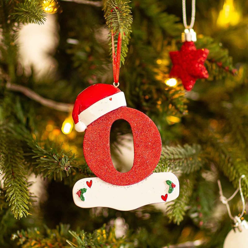 Christmas Tree Decoration Letter Pendant DIY Xmas Holiday Acrylic Ornament For Home Decor 24