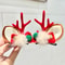 Kawaii Christmas Ear Hair Clip Santa Snowman Xmas Party Barrettes For Kids Cosplay Headwear 12