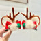 Kawaii Christmas Ear Hair Clip Santa Snowman Xmas Party Barrettes For Kids Cosplay Headwear 13