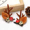 Kawaii Christmas Ear Hair Clip Santa Snowman Xmas Party Barrettes For Kids Cosplay Headwear 19