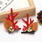 Kawaii Christmas Ear Hair Clip Santa Snowman Xmas Party Barrettes For Kids Cosplay Headwear 21