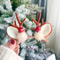 Kawaii Christmas Ear Hair Clip Santa Snowman Xmas Party Barrettes For Kids Cosplay Headwear 24