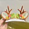 Kawaii Christmas Ear Hair Clip Santa Snowman Xmas Party Barrettes For Kids Cosplay Headwear 27