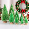 Mini Wooden Christmas Tree, Artificial Tabletop Xmas Tree for Decorations