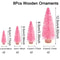Mini Wooden Christmas Tree, Artificial Tabletop Xmas Tree for Decorations