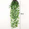 Artificial Plant Vine, Hanging Plastic Leaf Grass Garland Home Decoration Outdoor, Wedding Party Decorations Fake Rattan