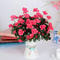 Outdoor Fall Artificial Red Azalea, Bushes UV Resistant Flowers for Garden Decor