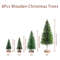 Artificial Mini Wooden Christmas Tree Blue Green White Gold Tower Pine Small Sisal Tabletop Ornament Decor