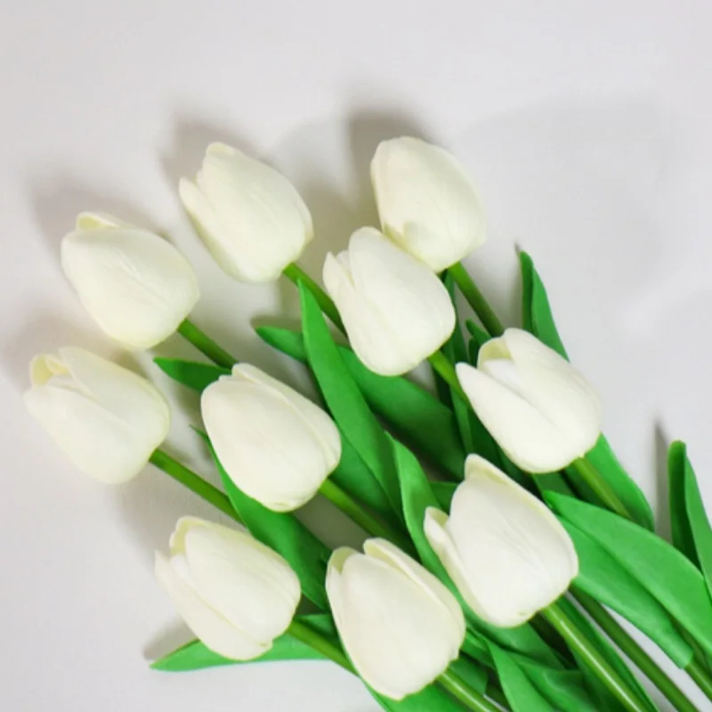 Artificial Tulips, Real Touch Flowers, Tulip Bouquet Decor, Fake Flowers for Home and Wedding Decorations